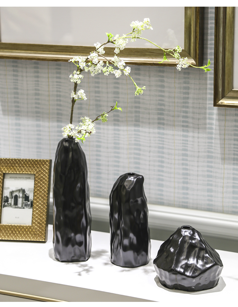 I and contracted sitting room small pure and fresh and creative ceramic vase table flower arranging device furnishing articles furnishing articles home stay home decoration