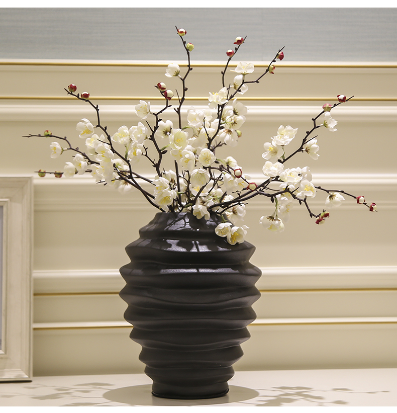 Modern light key-2 luxury ceramic vase mesa place sitting room porch TV ark, simulation flower arrangement, decoration decoration