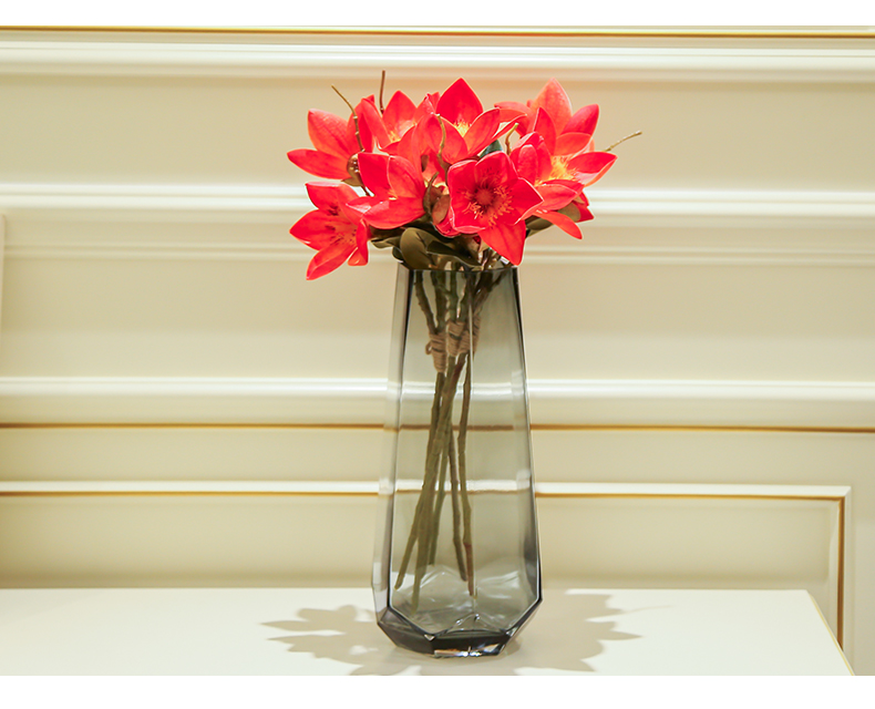 Simulation of kapok single flowers, silk flowers sitting room tea table decoration bedroom a bouquet of silk flowers, floral decorations