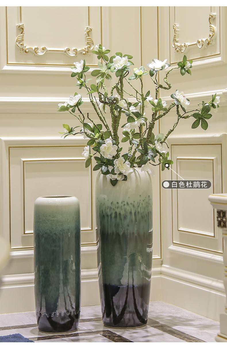 Jingdezhen ceramic of large vases, dried flower decoration decoration pieces of Chinese I and contracted sitting room European flower arrangement