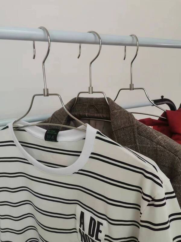 Solid Stainless Steel Hanger, Wide-Shouldered, Non-Marking Hanger, Rotatable Hanger Hook, Household Clothes Drying Rack, Clothes Drying Rack