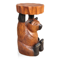 Thai craft solid wood round stool for shoe stool Southeast Asia log carving home shoe stool for fashion stool chair sofa