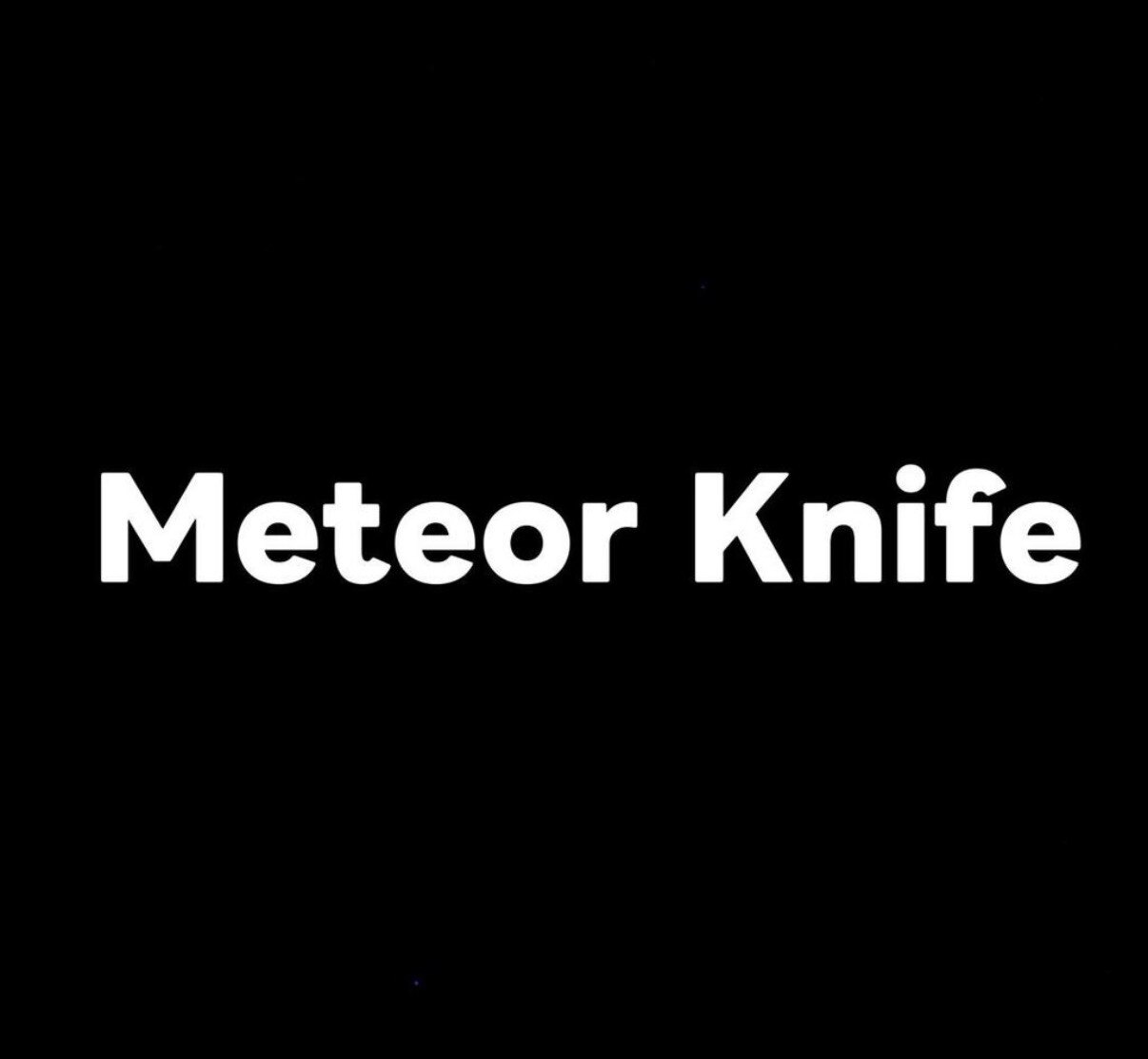 Meteor knife美发剪经营部的LOGO