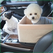 Small dog car dog kennel removable and washable car central control cat pet safety seat