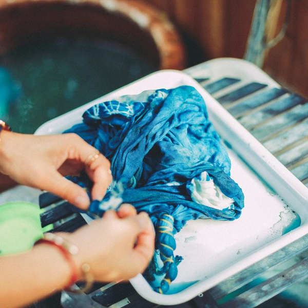 Tie-Dyed Wax Dyed Grass and Wood Dyed Knock-Dyed Kindergarten Pure Cotton White Cloth Tie-Dyed Rubbing Small Square Towel Handmade DIY Fabric