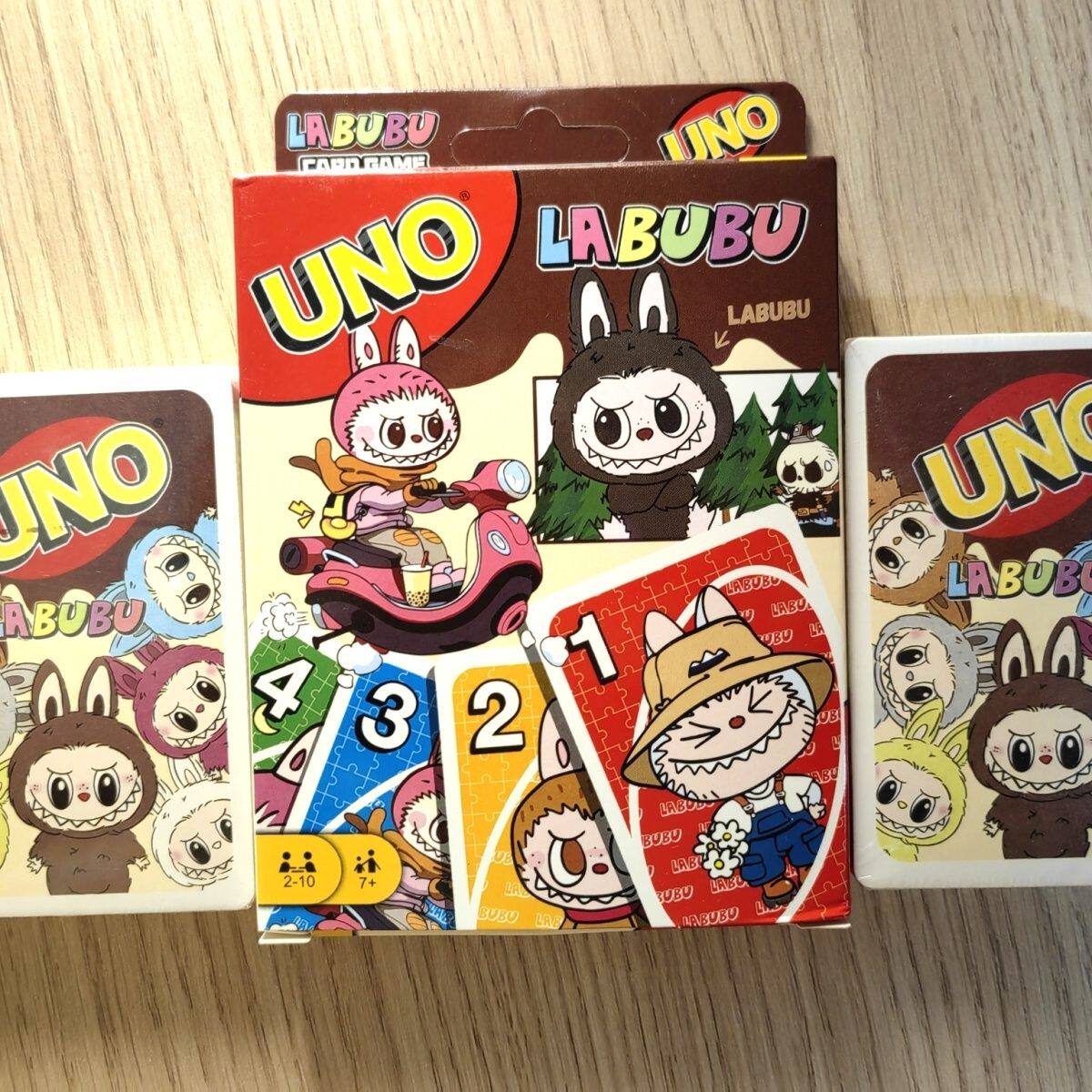 全新labubu拉布布UNO牌桌游扑克牌：潮玩益智聚会神器，快来组局吧！🎉-UNO牌-淘宝好物网