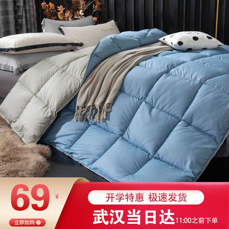 Hu Jin home textile down quilt 95 white goose down five-star hotel cotton single double quilt core spring and autumn four seasons universal quilt