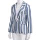 WomenOfficeWorkLongSleeveCasualStripedSuitCoatJacke