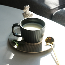 Japan-style Ceramic Coffee Cup Suit Minimalist Art Mark Cup Home Retro Water Cup Milk Cup Afternoon Tea Cup Small