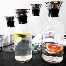 Household Japanese glass cold kettle high temperature resistant explosion proof cool kettle white water bottle bubble teapot juice tie set