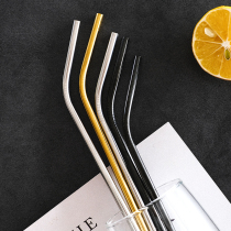 Color 304 stainless steel straws environmentally friendly straw drinks coffee milk tea straws non-disposable reusable