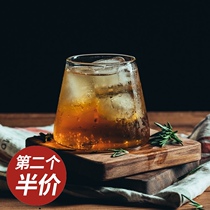 Japanese-style Fuji glass glass beer glass whiskey cup sake wine cocktail Cup Coffee Cup home heat-resistant water Cup
