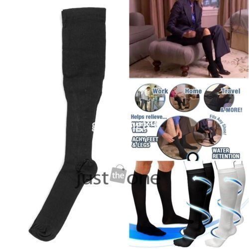 Black Anti-Fatigue Compressive Socks for Varicose Comparabl