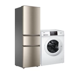 Haierbing Warhing Commine Set Stell Small Home -Ultra -Thin 218 -литровый холодильник+8 кг стиральной машины Полностью автоматический барабан