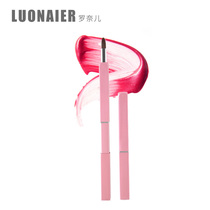 Ronel portable retractable lip brush lipstick brush lip brush lip sweep with cover lip brush not forked dust brush lip color brush