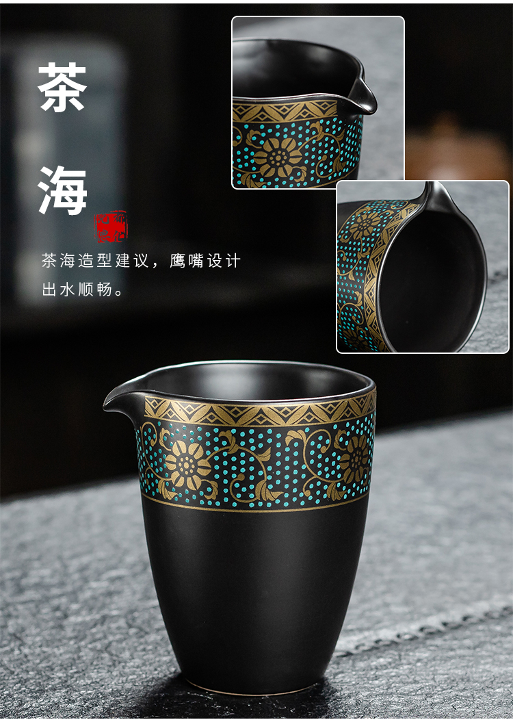 Not autumn tea suit household contracted office receives a visitor restoring ancient ways of a complete set of kung fu ceramic tea cup