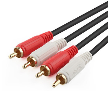 Akihabara double lotus head audio cable rca two to two