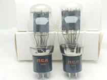 Fine red letter American double ring RCA 2A3 tube pair