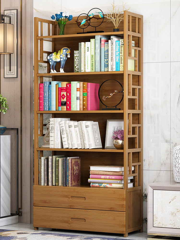 Bookshelf shelf Floor-to-ceiling children's table Students simple simple modern creative storage household economical bookcase