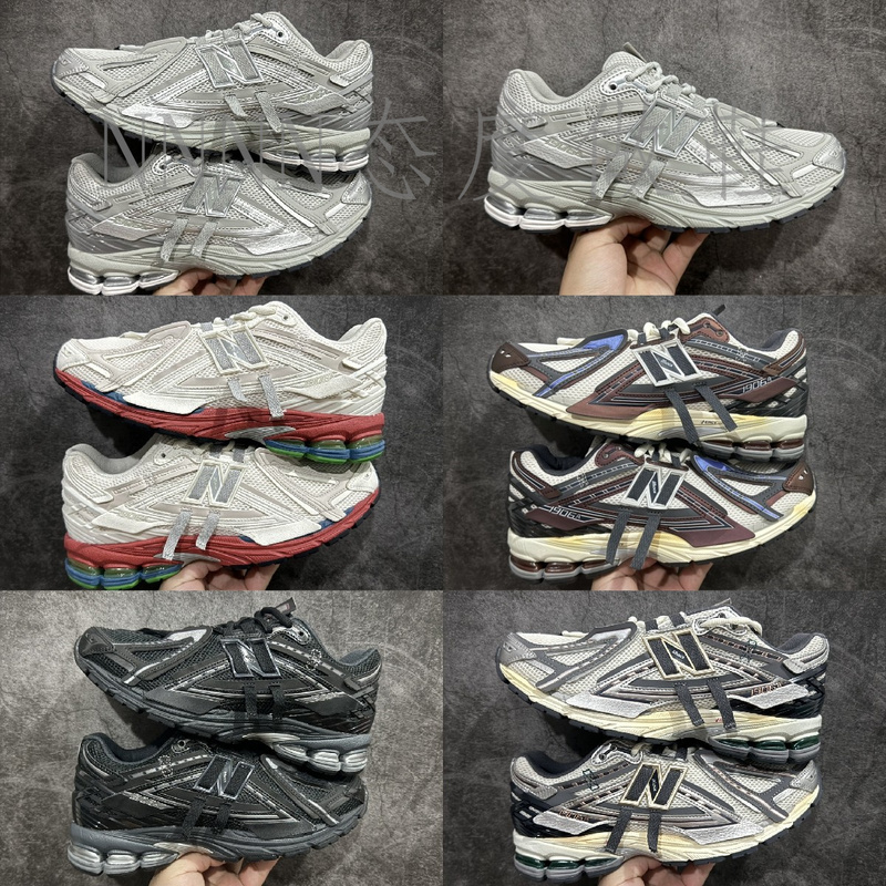 1906A Retro Casual Sneakers for Men, Gray, Silver, Black, Purple, Red, Low-Top Mesh Sports Jogging Shoes for Women M1906Ad