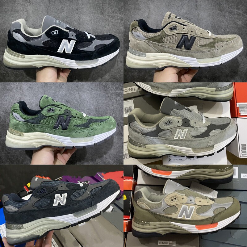 Jjjjound 992 Co-Branded Retro Casual Sneakers Wtapss Green-Gray Men's and Women's Sports Jogging Shoes M992Gr