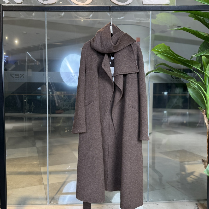 【She Tu】25 Winter 7530255112 80.2% Sheep Wool 12.5% Camel Hair 5.7% Mulberry Silk Coat