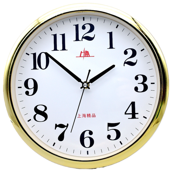 Shanghai Zhongchang 12inch Silent Wall Clock Simple Modern Large Font Living Room Bedroom Study Classroom Office Shop
