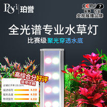povi full spectrum led aquatic grass lamp water and land grass cylinder lamp professional aquarium bracket lighting fish tank goldfish explosion algae lamp