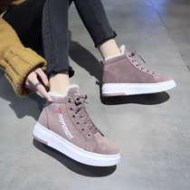Cotton shoes female winter 2021 new winter plus thickening net red female shoes with autumn and winter students short snow boots