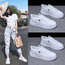 Thick-soled small white shoes womens summer 2021 new spring leisure wild board shoes Net red shoes Spring and Autumn white shoes