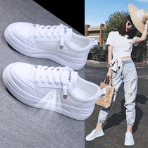 Small white shoes 2022 summer new mesh breathable thin mesh shoes explosion thick - sole leisure sneakers