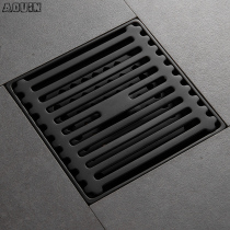 Floor drain deodorant toilet bathroom full copper core invisible black sewer core invisible large displacement washing machine floor drain