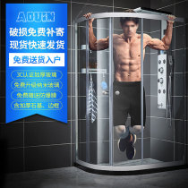Toilet Arc Sector Partition High Strength Bathing Screen Custom Overall Shower Room Bathroom Tempered Glass Bath Room With Shower Screen