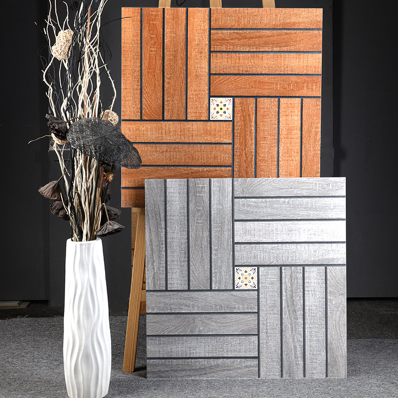 Net red imitation wood tile 600x600 courtyard garden garden garden bedroom balcony wooden - grain anti - slip tile