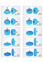 Cladding machine press wheel silica gel nylon rubber wheel flat wheel flat wheel with bearing feeding wheel cold rubber transmission wheel wood working machinery accessories