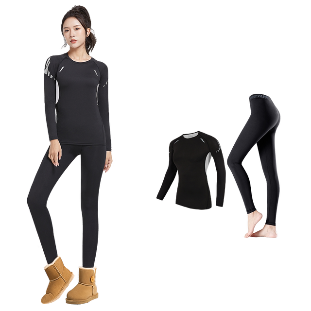 Quick-drying women's ski thermal underwear winter base layer