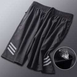 Sports shorts men and women in summer thin -drying ice silk large size casual running gym loose basketball pants