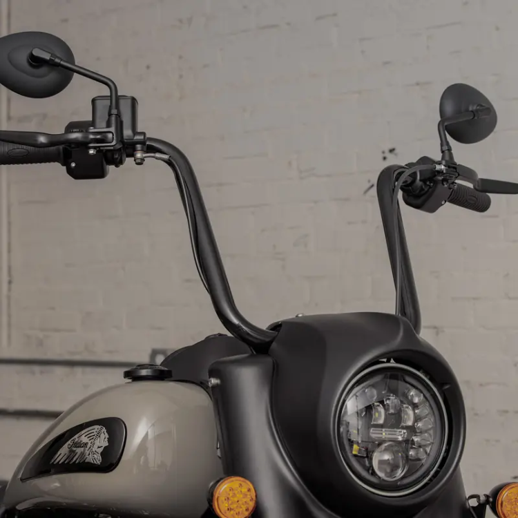 Suitable for Indian Chiefs retrofitting 16-inch ape Monkey Handlebars Black Horse Retrofitting Black Retro Comfort High Pass-Taobao