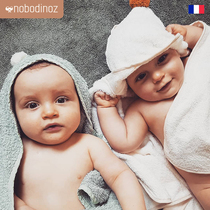 (新生礼)法国nobodinoz 婴儿浴巾斗篷浴巾搓澡巾大浴巾包布防水