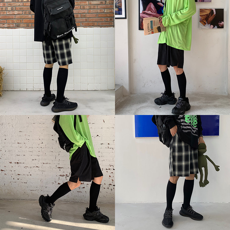 Calf Socks Spring Autumn Style Male Trend Han Edition Street Hip Hop Tooling Sports Long Socks Black Long Barrel Men and knees