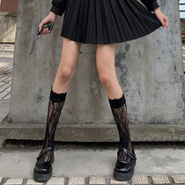 Lace calf socks lolita socks women long tube lace Japanese net gauze Sexy lolita socks jk cute