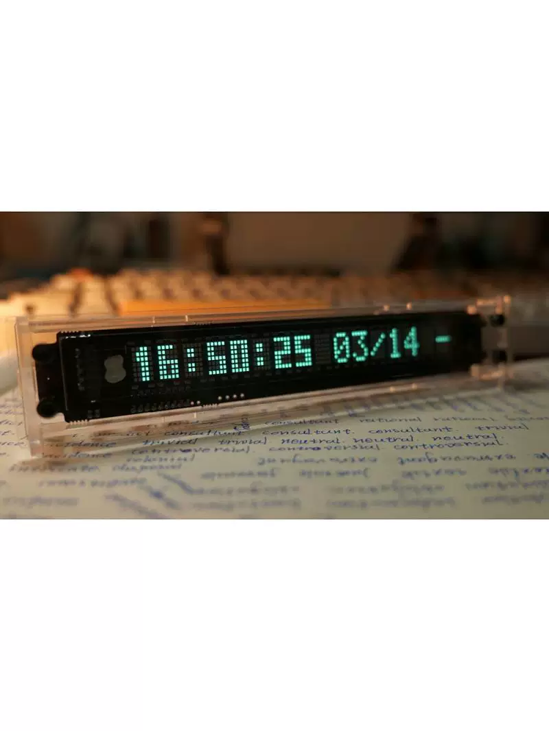 VFD clock flip clock supports daylight saving time vacuum fluorescent display WIFI clock GPS satellite timing