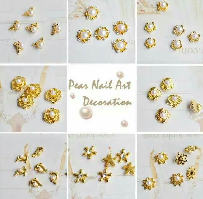 Kim loại Trang sức Nail Nhật Bản Hoa Mặt Trời Sao Năm Sao Ngọc trai Liệu pháp làm móng - Công cụ Nail máy dũa nail