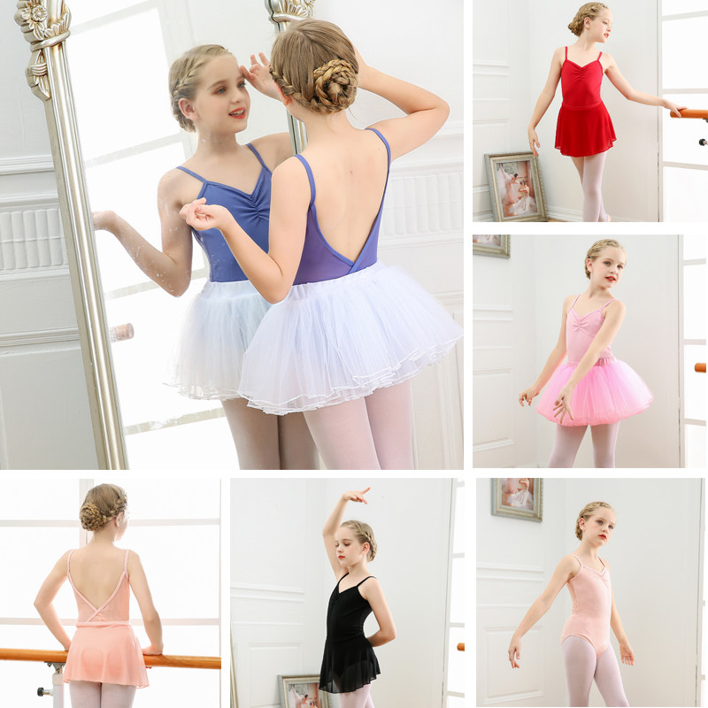 Dance clothes children's women's summer sling training clothes girls body dance clothes girls children's Chinese dance clothes