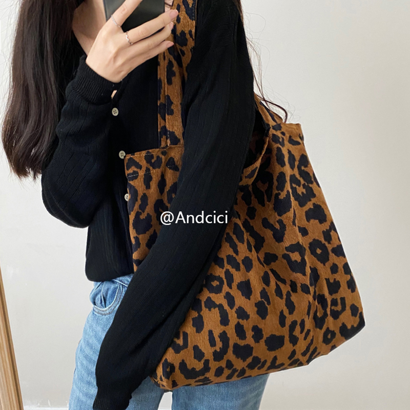 ANDCICI@Modern darling~Foreign style fashion BAO WEN velvet shoulder bag women's bag shopping bag tote bag school bag