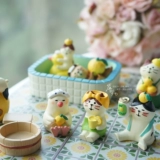 Маленькое средство для принятия ванны, маленький милый кукольный домик, кукла, кот