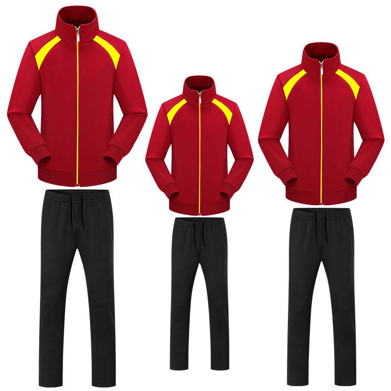 Autumn Winter Long Sleeve Qi Volleyball Collar Award Group Sportswear Sportswear Men and women Athletics Sports Sportswear Sportswear