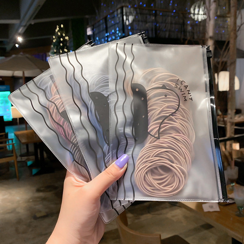 100 hair rings High elastic thick durable schoolgirl tie hair incognito hair ring Simple hair ornaments Rubber band adult