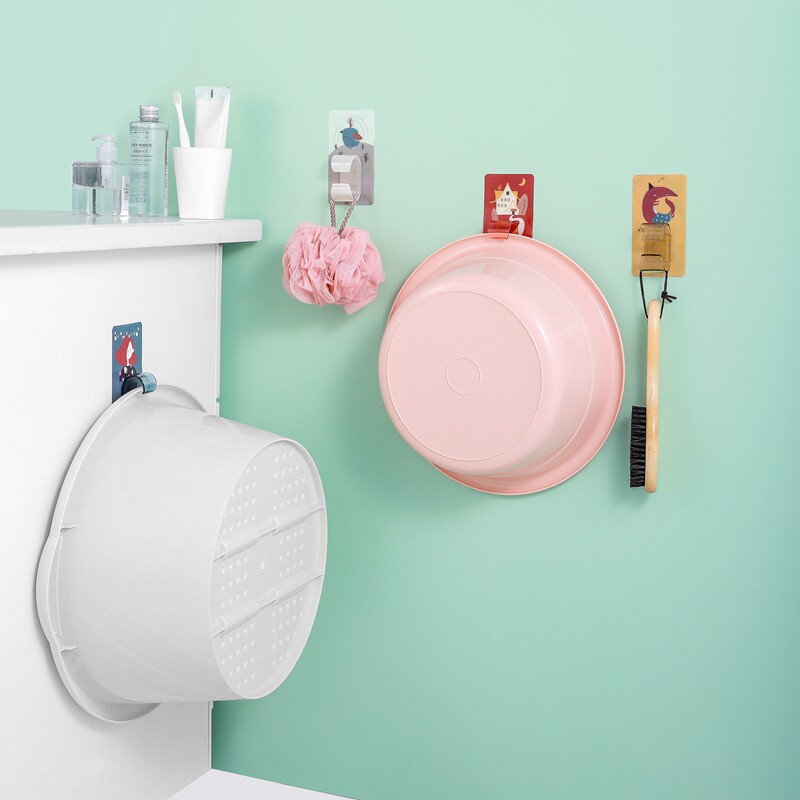 Bathroom washbasin hook free punching wall-mounted kitchen utensils utensils small department store lazy artifact life practical