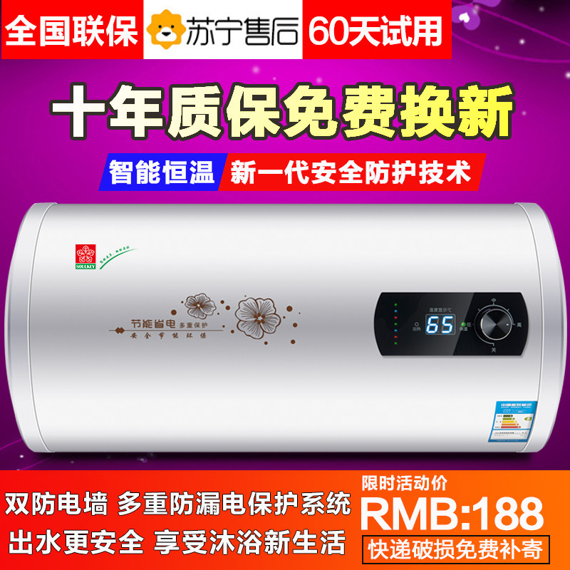 Cherry Blossom Tree Special Price Electric Water Heater Household Fast Heat Flat Barrel Barrel Safety Energy Saving 40L 506080100L